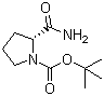 structure of CAS# 35150-07-3, D-1-N-Boc-prolinamide