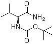 Boc-L-Valine amide molecular structure (CAS 35150-08-4)