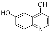 structure of CAS# 3517-61-1, 4,6-Quinolinediol