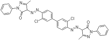 颜料橙 13分子结构 (CAS 3520-72-7)