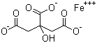Iron(III) citrate molecular structure (CAS 3522-50-7)