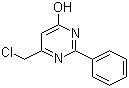 structure of CAS# 35252-98-3, 6-(氯甲基)-2-苯基嘧啶-4-醇