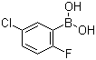 structure of CAS# 352535-83-2, 5-氯-2-氟苯硼酸