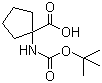 1-N-Boc-Aminocyclopentanecarboxylic acid molecular structure (CAS 35264-09-6)