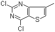 structure of CAS# 35265-83-9, 2,4-Dichloro-7-methylthieno[3,2-d]pyrimidine