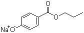 Sodium propylparaben molecular structure (CAS 35285-69-9)