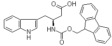 structure of CAS# 353245-98-4, (betaS)-beta-[[(9H-Fluoren-9-ylmethoxy)carbonyl]amino]-1H-indole-3-butanoic acid