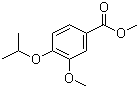 structure of CAS# 3535-27-1, Methyl 4-(isopropoxy)-3-methoxybenzoate