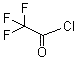 structure of CAS# 354-32-5, 2,2,2-Trifluoroacetyl chloride