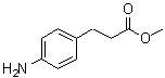 structure of CAS# 35418-07-6, 4-Aminobenzenepropanoic acid methyl ester