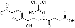 structure of CAS# 3544-94-3, Chloramphenicol hemisuccinate