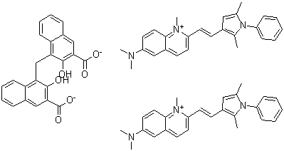 Pyrvinium embonate molecular structure (CAS 3546-41-6)