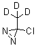 3-氯-3-(三氘代甲基)-3H-双吖丙啶分子结构 (CAS 35496-73-2)