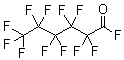 structure of CAS# 355-38-4, Perfluorohexanoyl fluoride