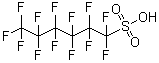 structure of CAS# 355-46-4, 十三氟己烷磺酸