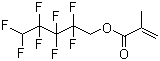 2,2,3,3,4,4,5,5-八氟戊基甲基丙烯酸酯分子结构 (CAS 355-93-1)