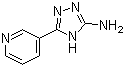 structure of CAS# 35607-27-3, 5-(Pyridin-3-yl)-4H-1,2,4-triazol-3-amine