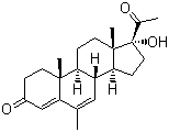 CAS 登录号：3562-63-8, 甲地孕酮