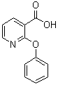 structure of CAS# 35620-71-4, 2-Phenoxy-3-pyridinecarboxylic acid