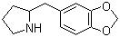 CAS # 35667-14-2, 2-(1,3-Benzodioxol-5-ylmethyl)pyrrolidine