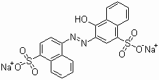 CAS # 3567-69-9, Food Red 3, C.I. 14720, Acid Red 14 disodium salt, Azo Rubine S, 4-Hydroxy-3-[(4-sulfo-1-naphthalenyl)azo]-1-naphthalenesulfonic acid disudium salt