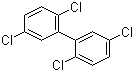 structure of CAS# 35693-99-3, 2,2',5,5'-Tetrachloro-1,1'-biphenyl