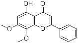 structure of CAS# 3570-62-5, 5-Hydroxy-7,8-dimethoxyflavone