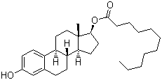 十一酸雌二醇分子结构 (CAS 3571-53-7)