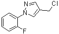 structure of CAS# 35715-72-1, 4-(氯甲基)-1-(2-氟苯基)-1H-吡唑