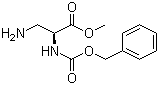 structure of CAS# 35761-27-4, 3-Amino-N-[(phenylmethoxy)carbonyl]-L-alanine methyl ester