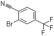 2-溴-4-(三氟甲基)苯甲腈分子结构 (CAS 35764-15-9)