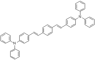 4,4'-[1,4-亚苯基二-(1E)-2,1-乙烯二基]二[N,N-二苯基苯胺]分子结构 (CAS 358374-59-1)