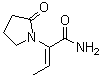 structure of CAS# 358629-47-7, (alphaZ)-alpha-Ethylidene-2-oxo-1-pyrrolidineacetamide