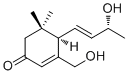 CAS # 358721-33-2, Apocynol A, (4R)-4-[(1E,3R)-3-Hydroxy-1-buten-1-yl]-3-(hydroxymethyl)-5,5-dimethyl-2-cyclohexen-1-one
