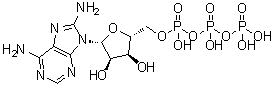 8-氨基腺苷 5'-三磷酸酯分子结构 (CAS 35874-49-8)