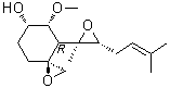 (3S,4R,5R,6S)-rel-5-甲氧基-4-[(2R,3R)-2-甲基-3-(3-甲基-2-丁烯-1-基)-2-环氧乙烷基]-1-氧杂螺[2.5]辛烷-6-醇分子结构 (CAS 35903-52-7)
