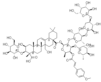 远志皂苷 B分子结构 (CAS 35906-36-6)
