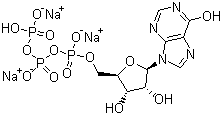 肌苷-5'-三磷酸三钠盐分子结构 (CAS 35908-31-7)