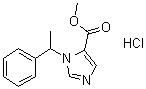 structure of CAS# 35944-74-2, 美托咪酯盐酸盐