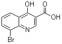 8-Bromo-4-hydroxy-3-quinolinecarboxylic acid molecular structure (CAS 35973-17-2)