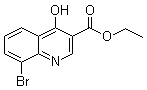 structure of CAS# 35975-57-6, 8-Bromo-4-hydroxy-3-quinolinecarboxylic acid ethyl ester