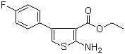 structure of CAS# 35978-33-7, 2-氨基-4-(4-氟苯基)-3-噻吩甲酸乙酯