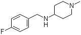 structure of CAS# 359878-47-0, 4-(4-Fluorobenzylamino)-1-methylpiperidine