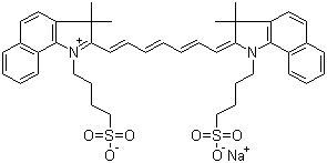 structure of CAS# 3599-32-4, Indocyanine Green