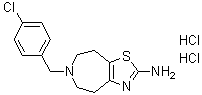 CAS # 36085-44-6, 6-[(4-Chlorophenyl)methyl]-5,6,7,8-tetrahydro-4H-thiazolo[4,5-d]azepin-2-amine dihydrochloride