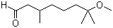 7-甲氧基-3,7-二甲基辛醛分子结构 (CAS 3613-30-7)