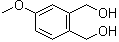 structure of CAS# 36132-95-3, 4-Methoxy-1,2-benzenedimethanol