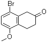 5-甲氧基-8-溴-3,4-二氢-1H-2-萘酮分子结构 (CAS 361432-52-2)