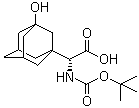 structure of CAS# 361442-00-4, Boc-3-Hydroxy-1-adamantyl-D-glycine