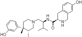 CAS # 361444-66-8, JDTic, (3R)-1,2,3,4-Tetrahydro-7-hydroxy-N-[(1S)-1-[[(3R,4R)-4-(3-hydroxyphenyl)-3,4-dimethyl-1-piperidinyl]methyl]-2-methylpropyl]-3-isoquinolinecarboxamide